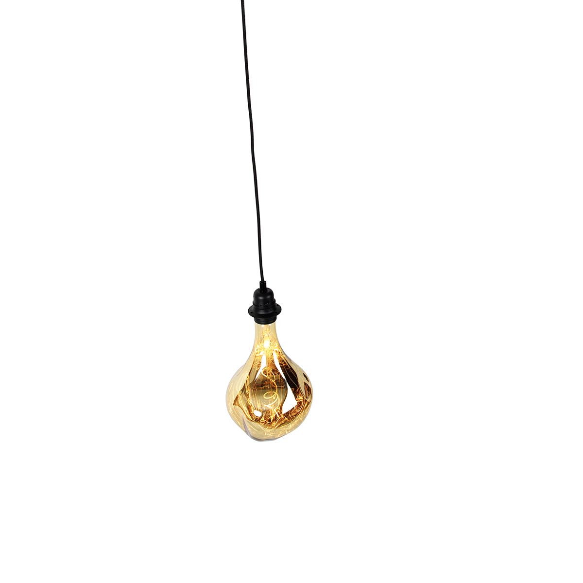 Pendant Light Black Dimmable Incl. LED Mirror Gold Dimmable - Cava Luxe