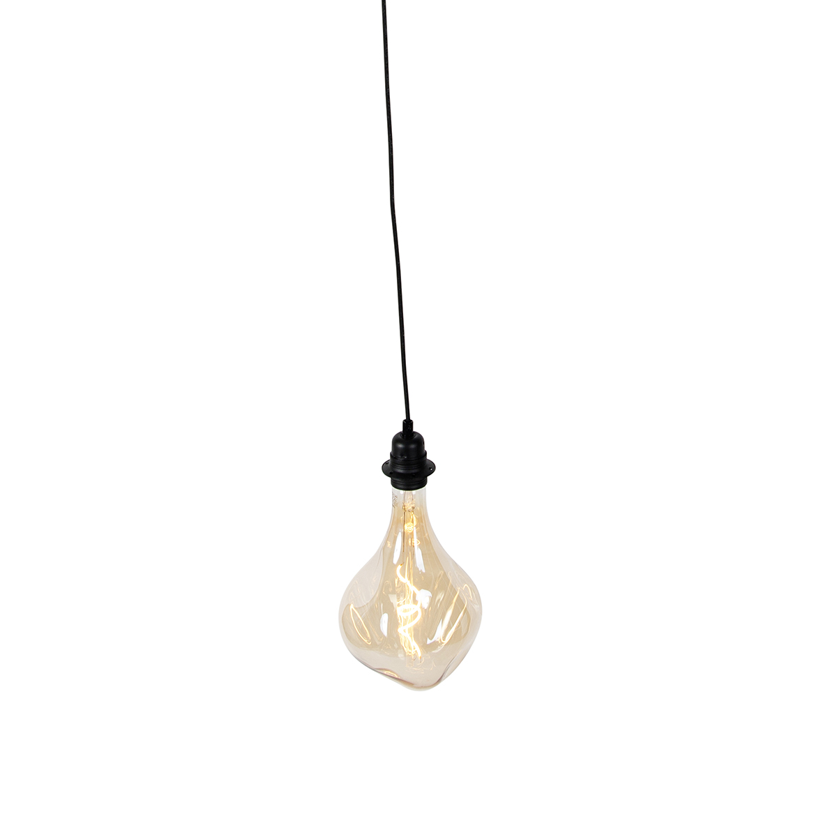 Pendant Light Black Dimmable Incl. LED Gold Dimmable - Cava Luxe