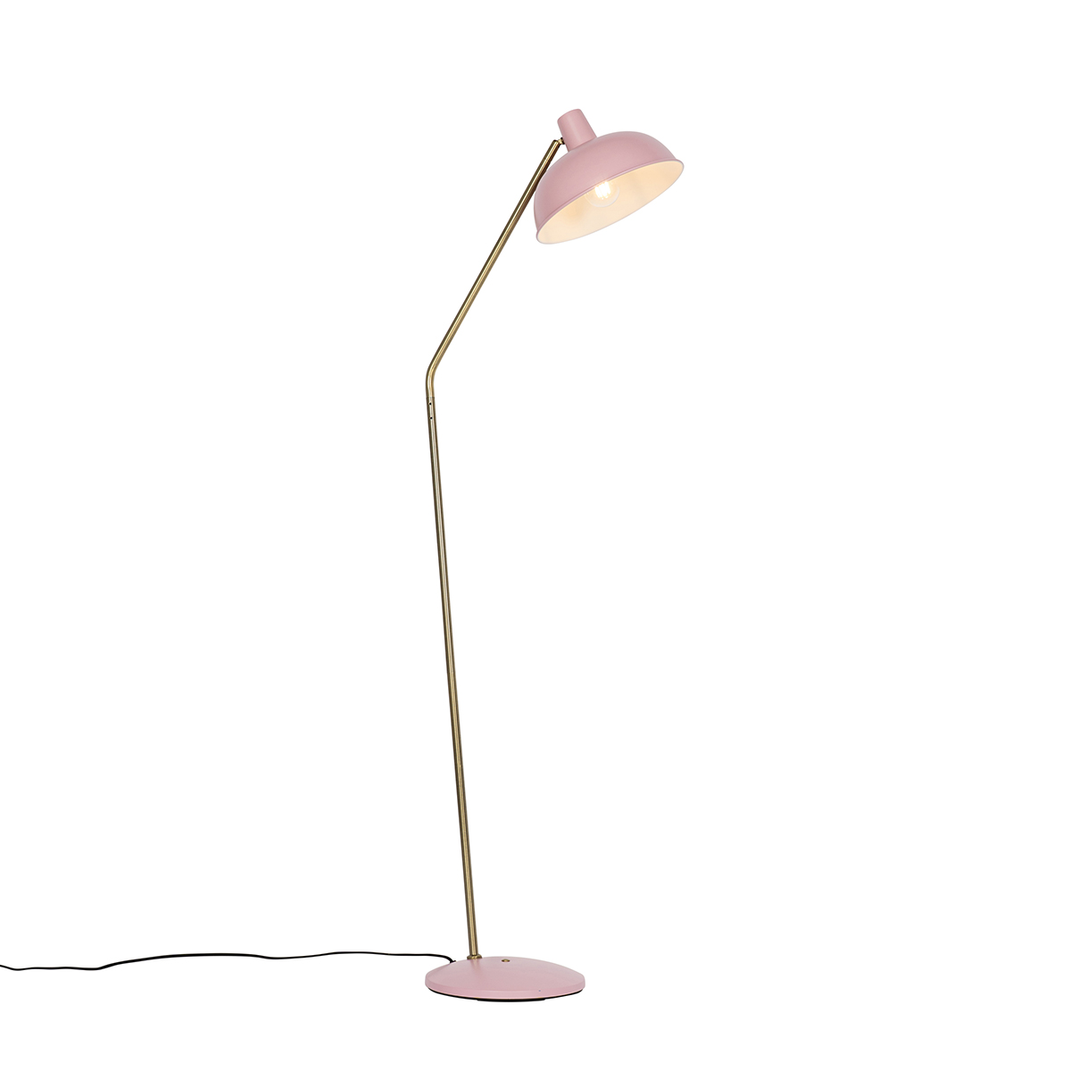 lampadaire rétro rose et bronze - milou