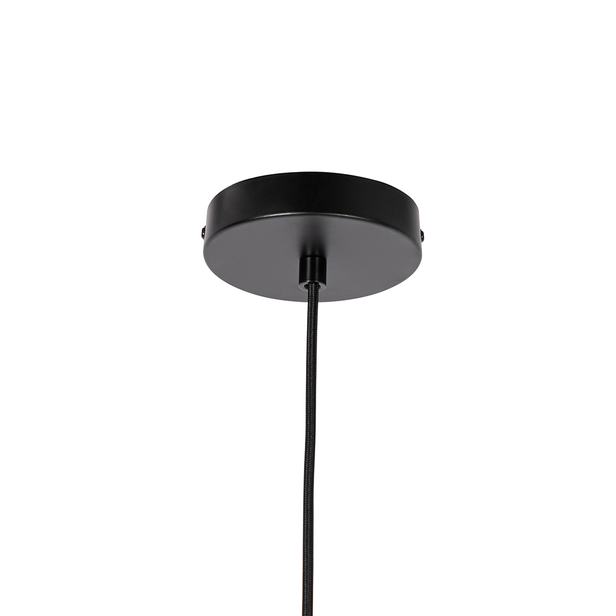 Lampada a sospensione di design nera con vetro oro e fumé - Kyan