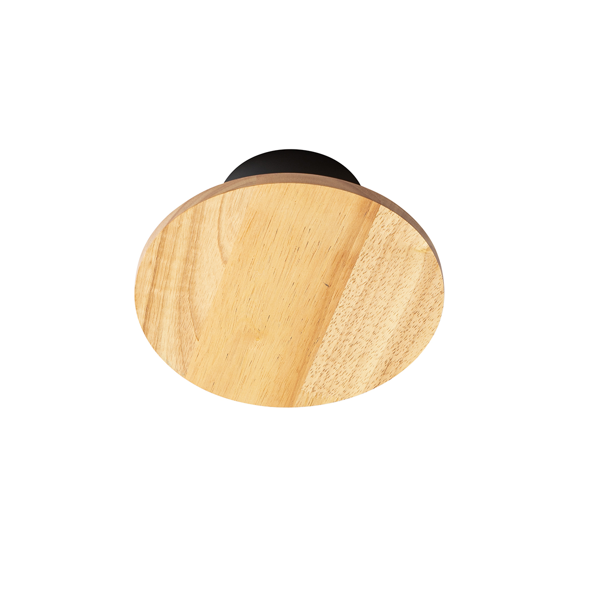 Applique da parete rotonda in legno rustico - Pulley