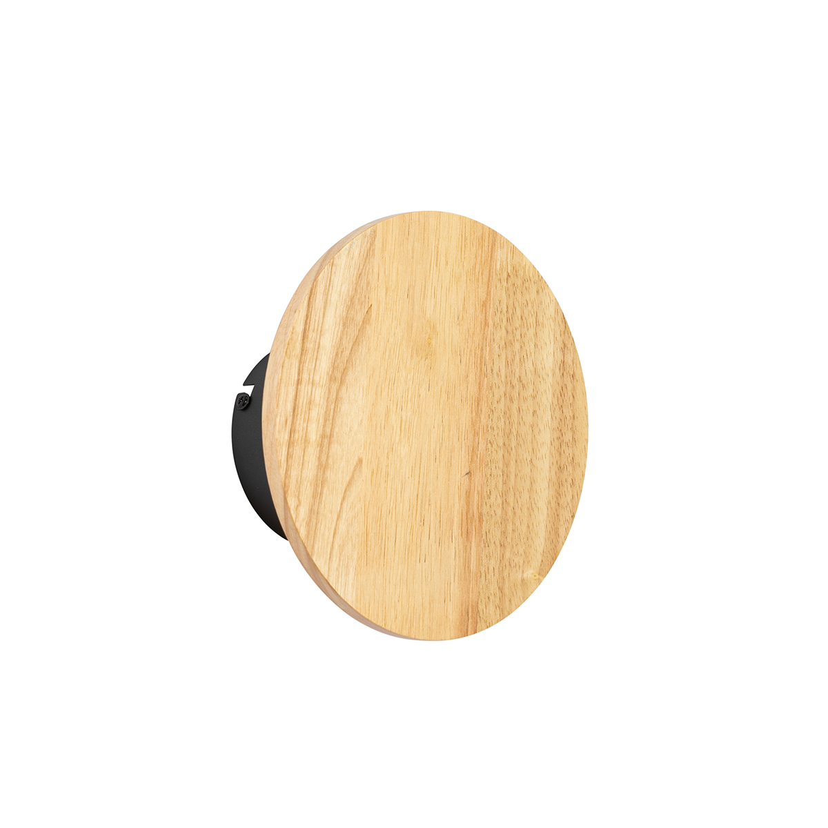 Applique da parete rotonda in legno rustico - Pulley