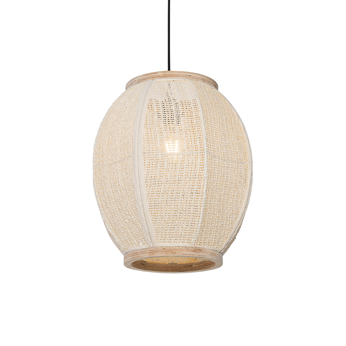 Orientálna závesná lampa natural 35 cm - Rob