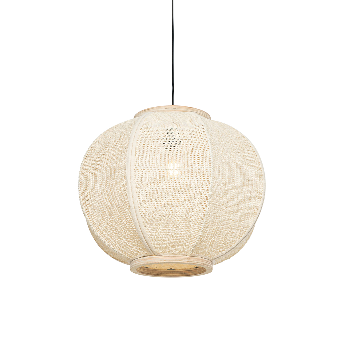 Oriental hanging lamp natural 48 cm - Rob