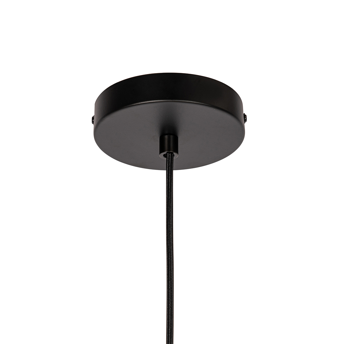 Lampada a sospensione di design nera con vetro fumé - Chico