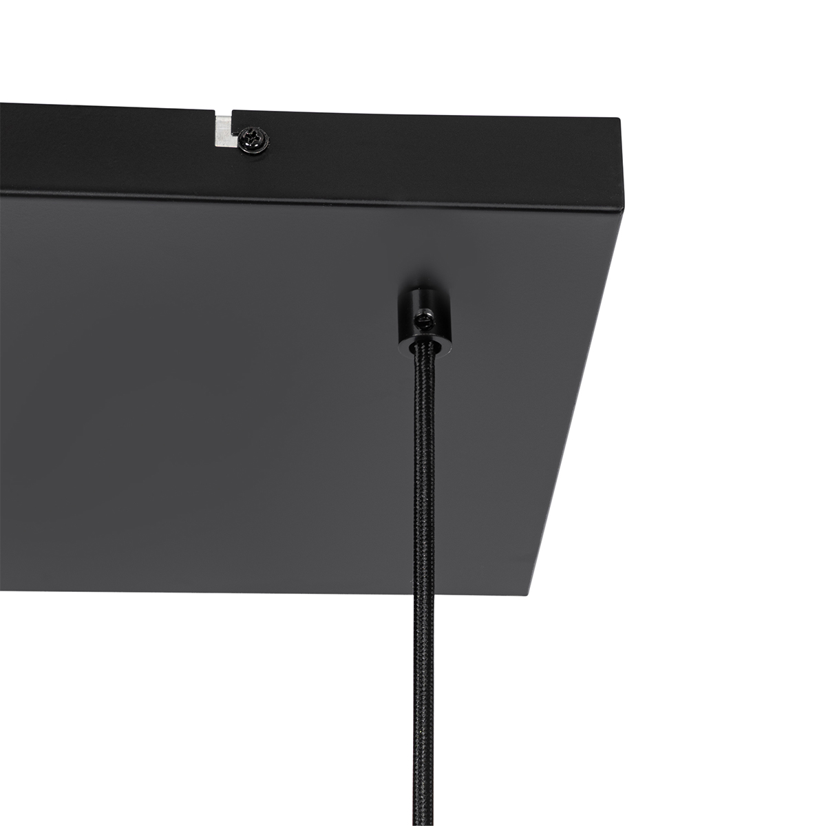 Lámpara colgante de diseño negra con cristal ahumado 4 luces - Chico
