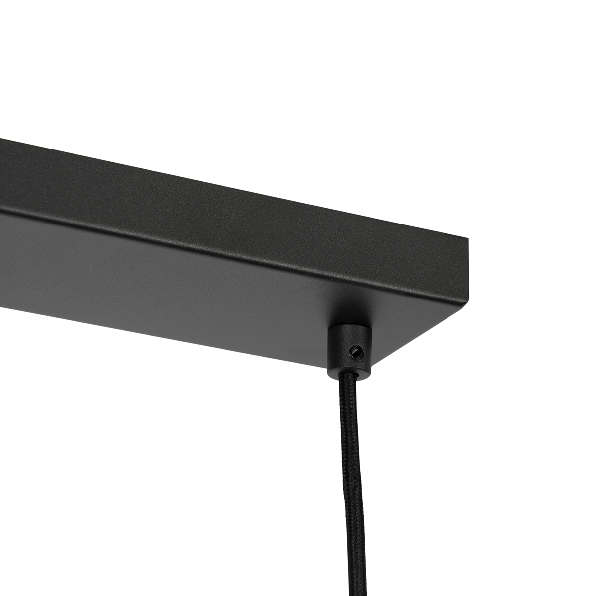 Modern Pendant Light Black with Opal Glass 4-Light - Drop
