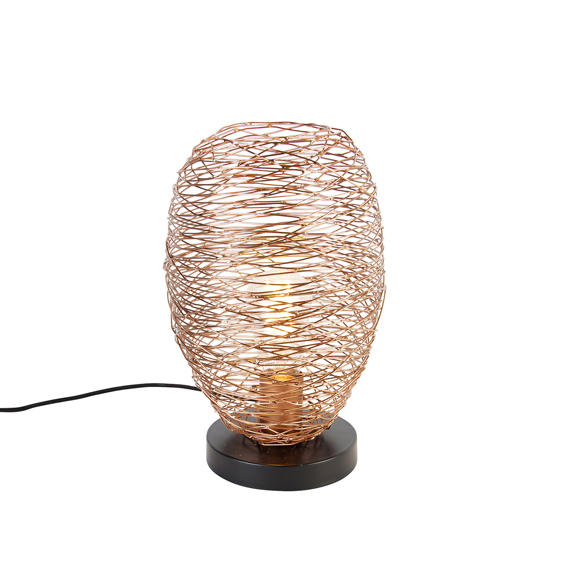 Design asztali lámpa réz 30 cm - Sarella