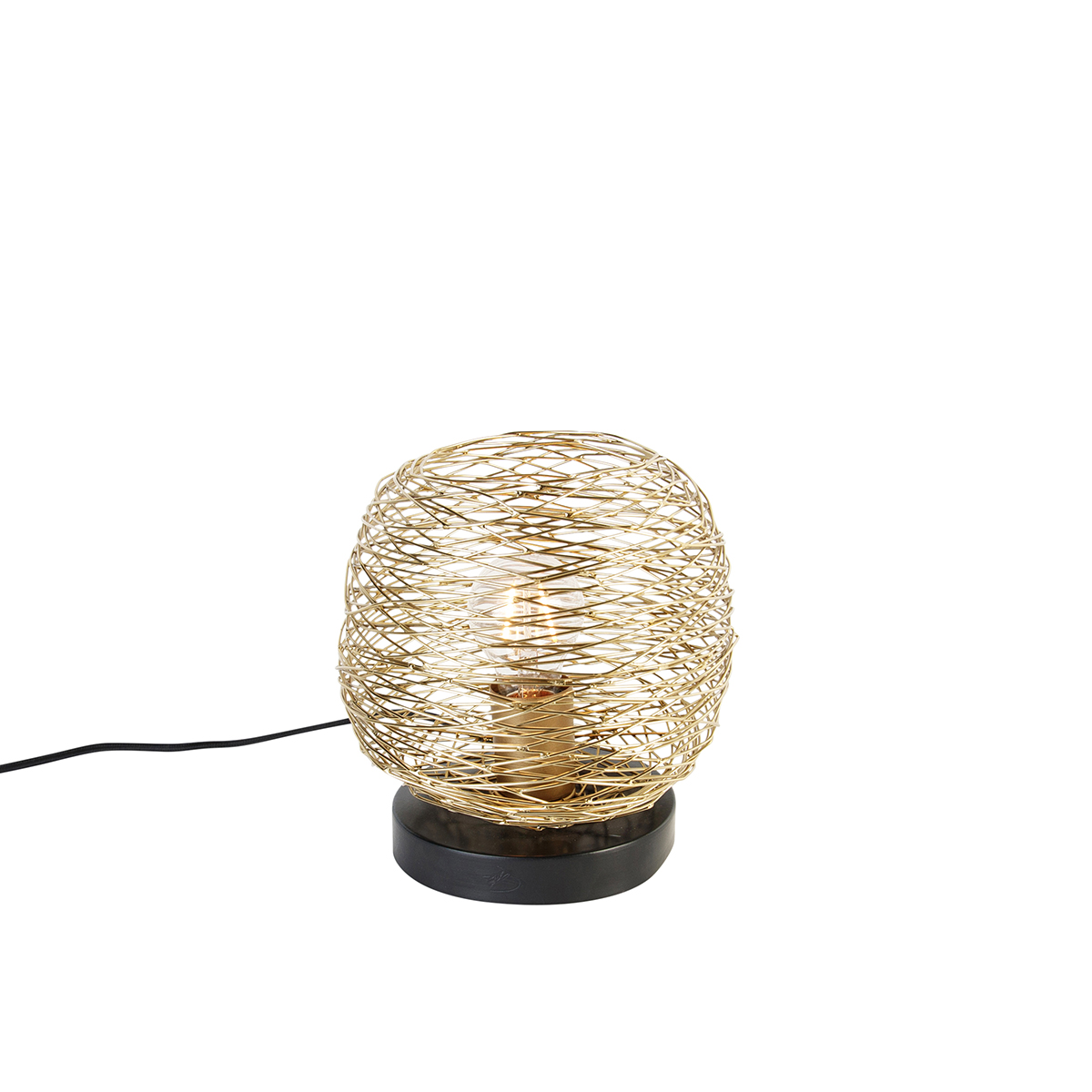 Dizajnová stolná lampa zlatá 20 - Sarella