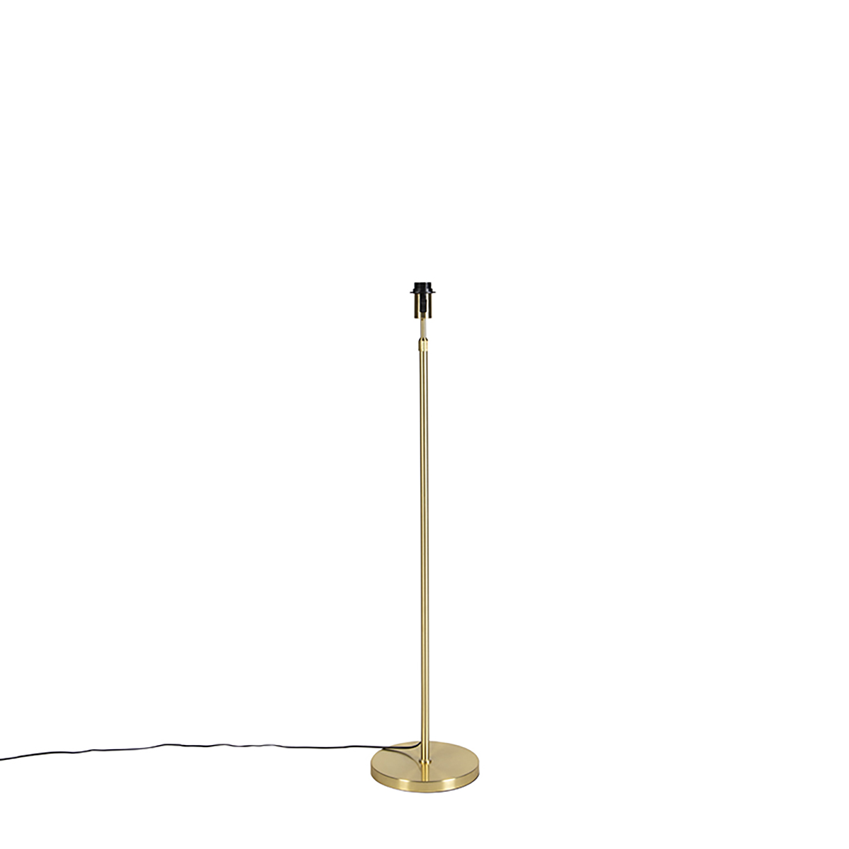 Stehlampe verstellbar gold mit Schirm hellbraun 50 cm - Parte