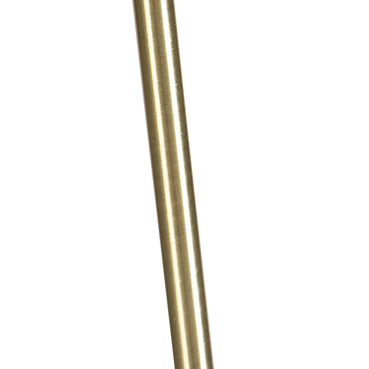 Stehlampe verstellbar gold mit Schirm hellbraun 50 cm - Parte