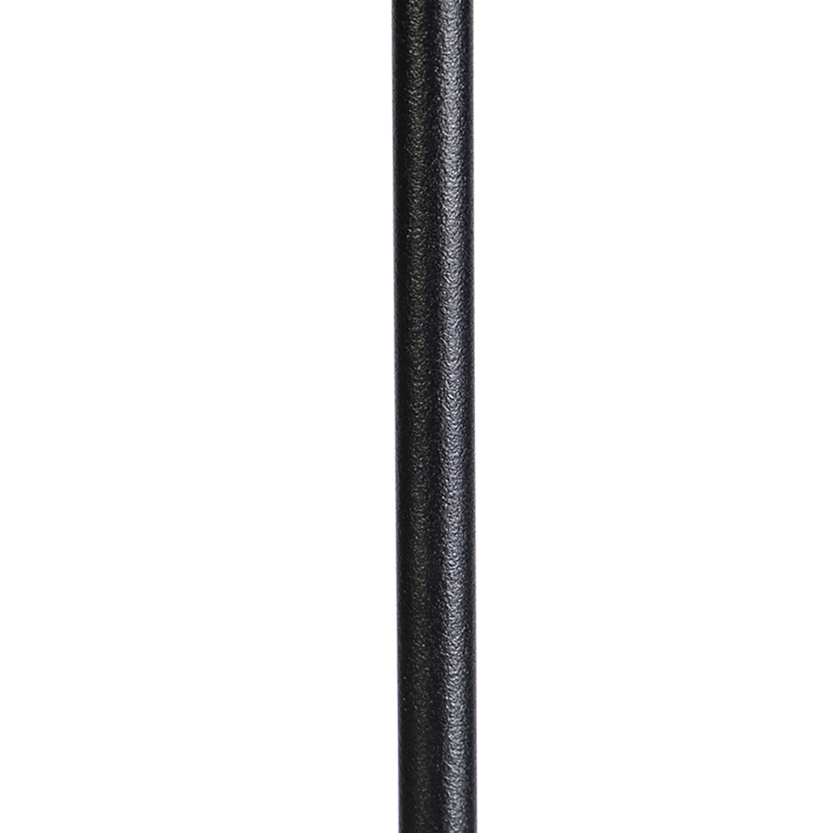 Stehleuchte schwarz verstellbar mit Schirm hellgrau 50 cm - Parte