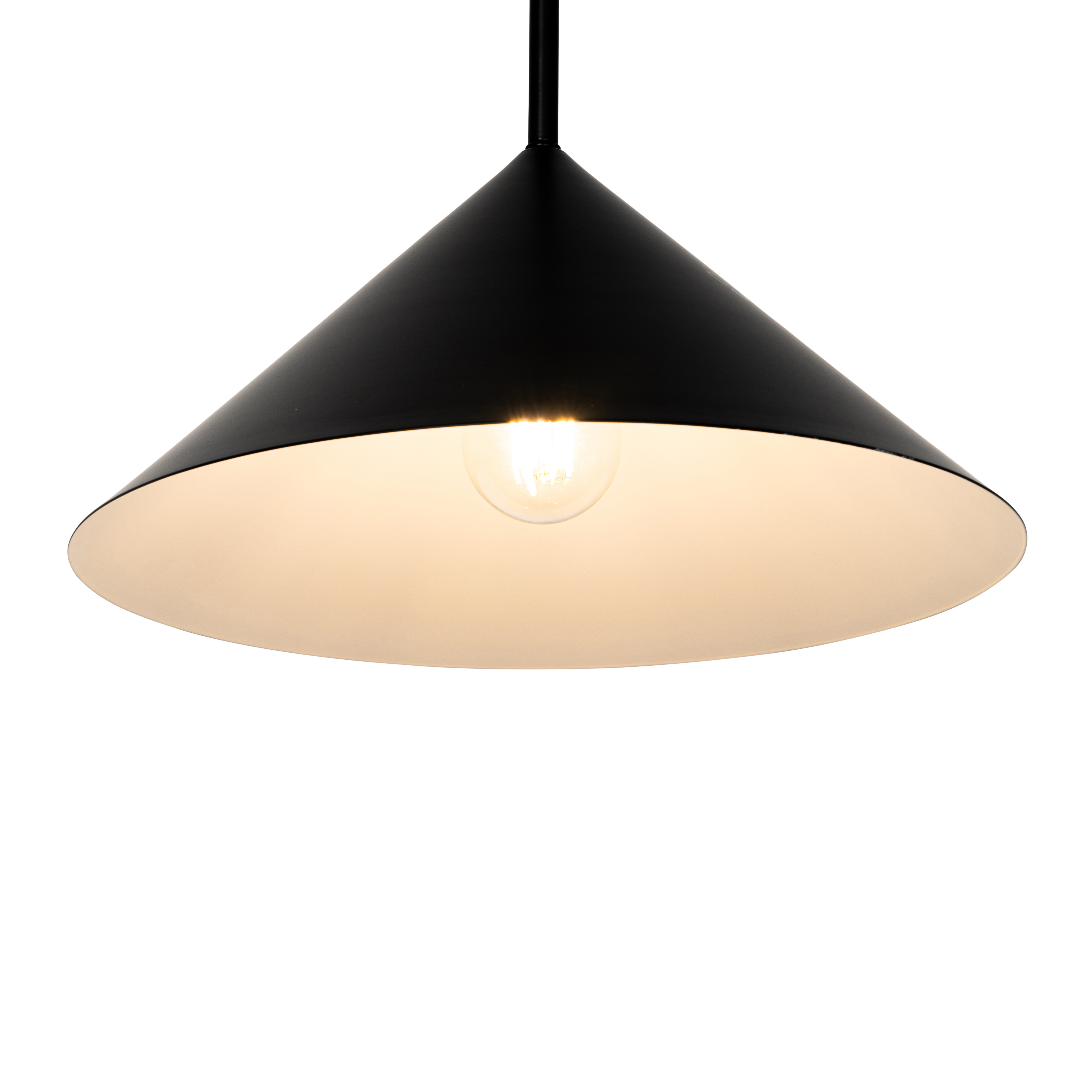 Design-Hängelampe schwarz - Triangolo