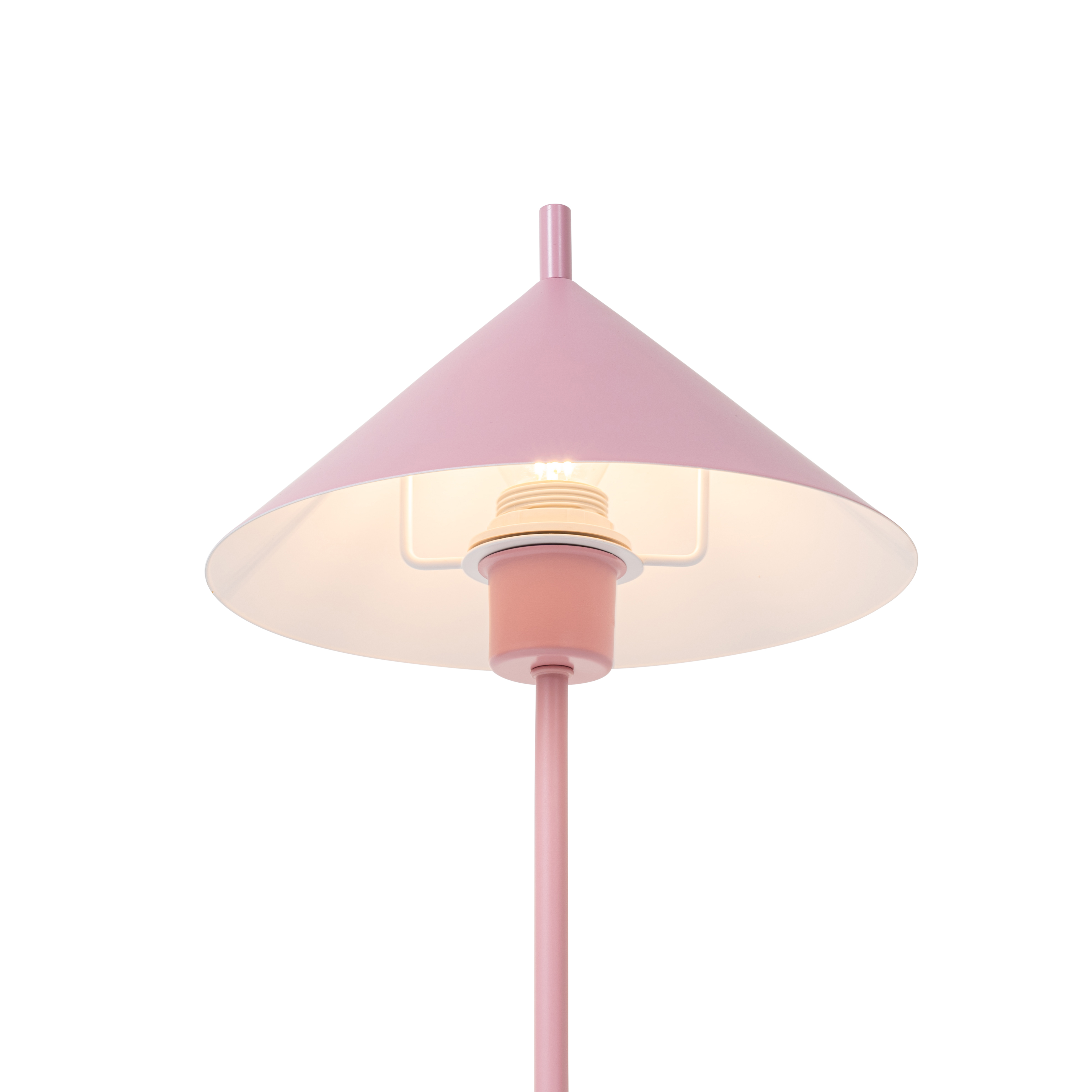 lampe de table design rose - triangolo