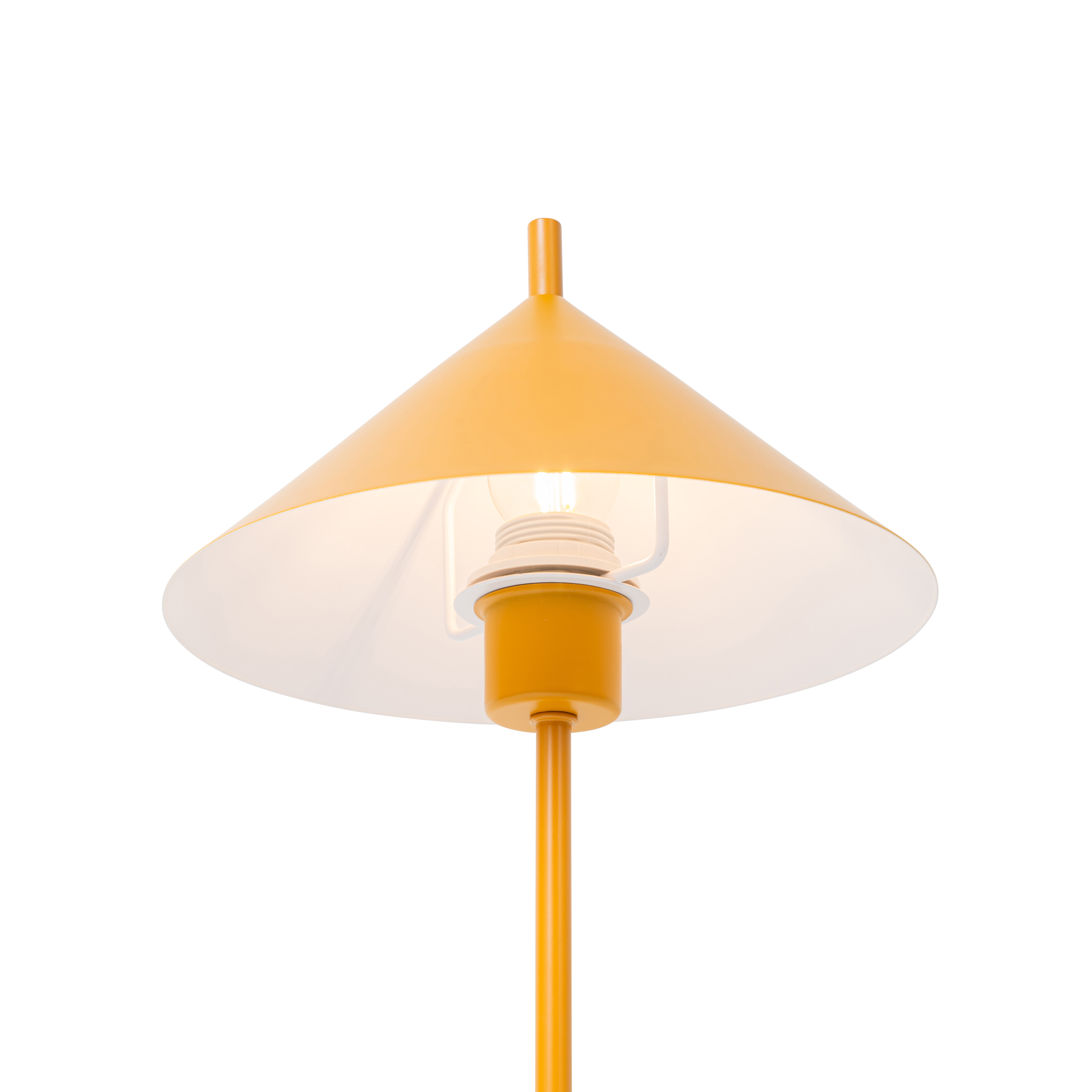 lampe de table design jaune - triangolo