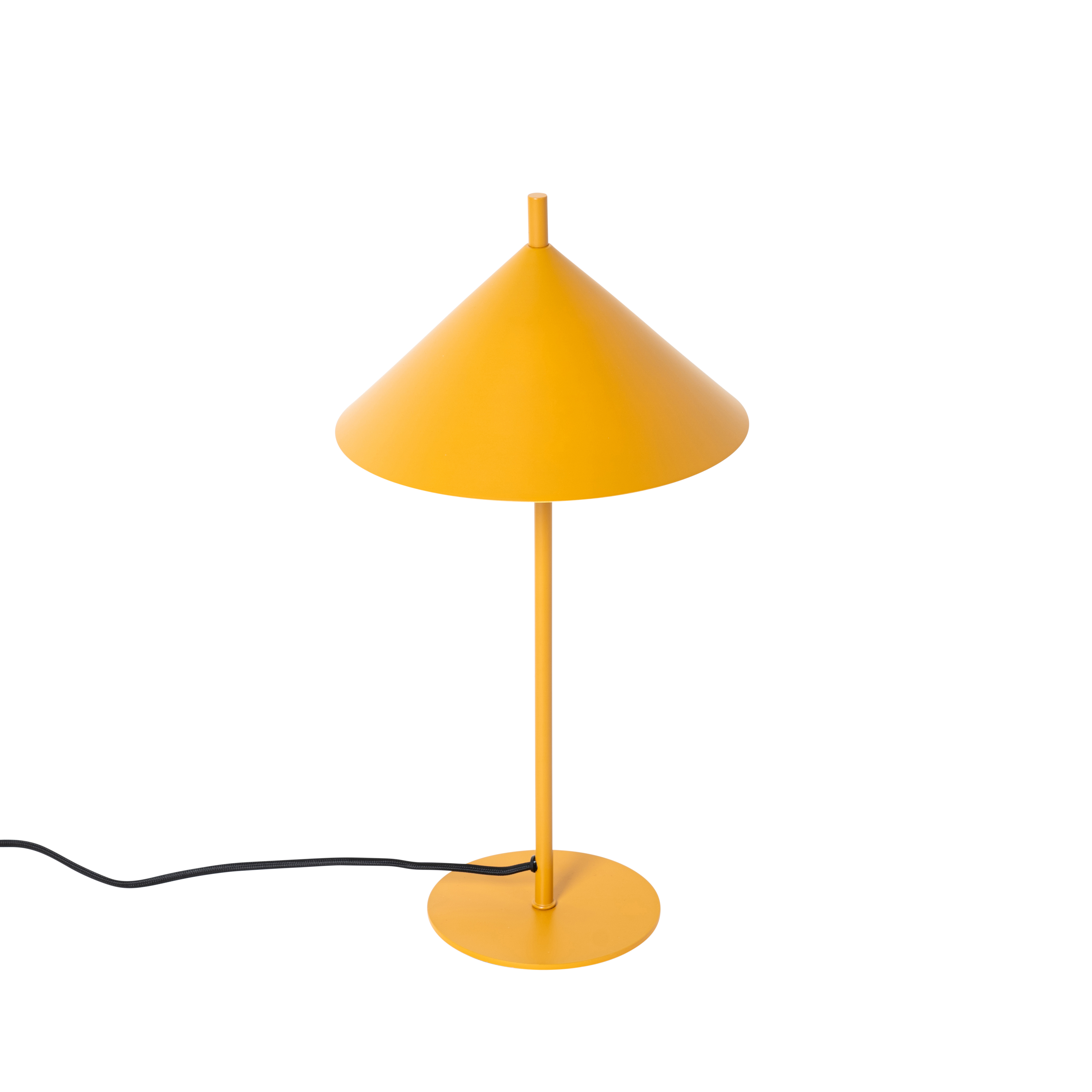 lampe de table design jaune - triangolo