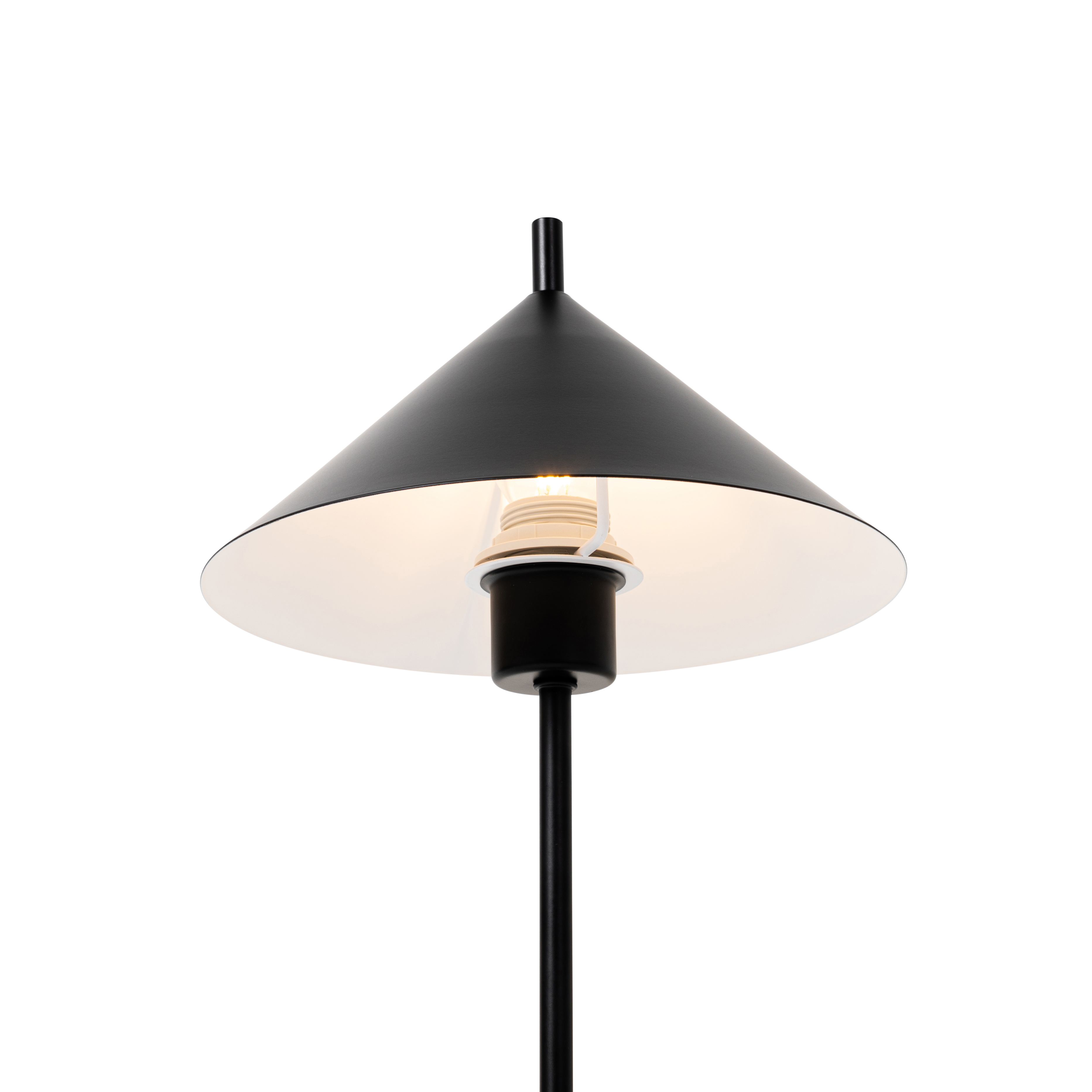 Lampada da tavolo di design nera - Triangolo