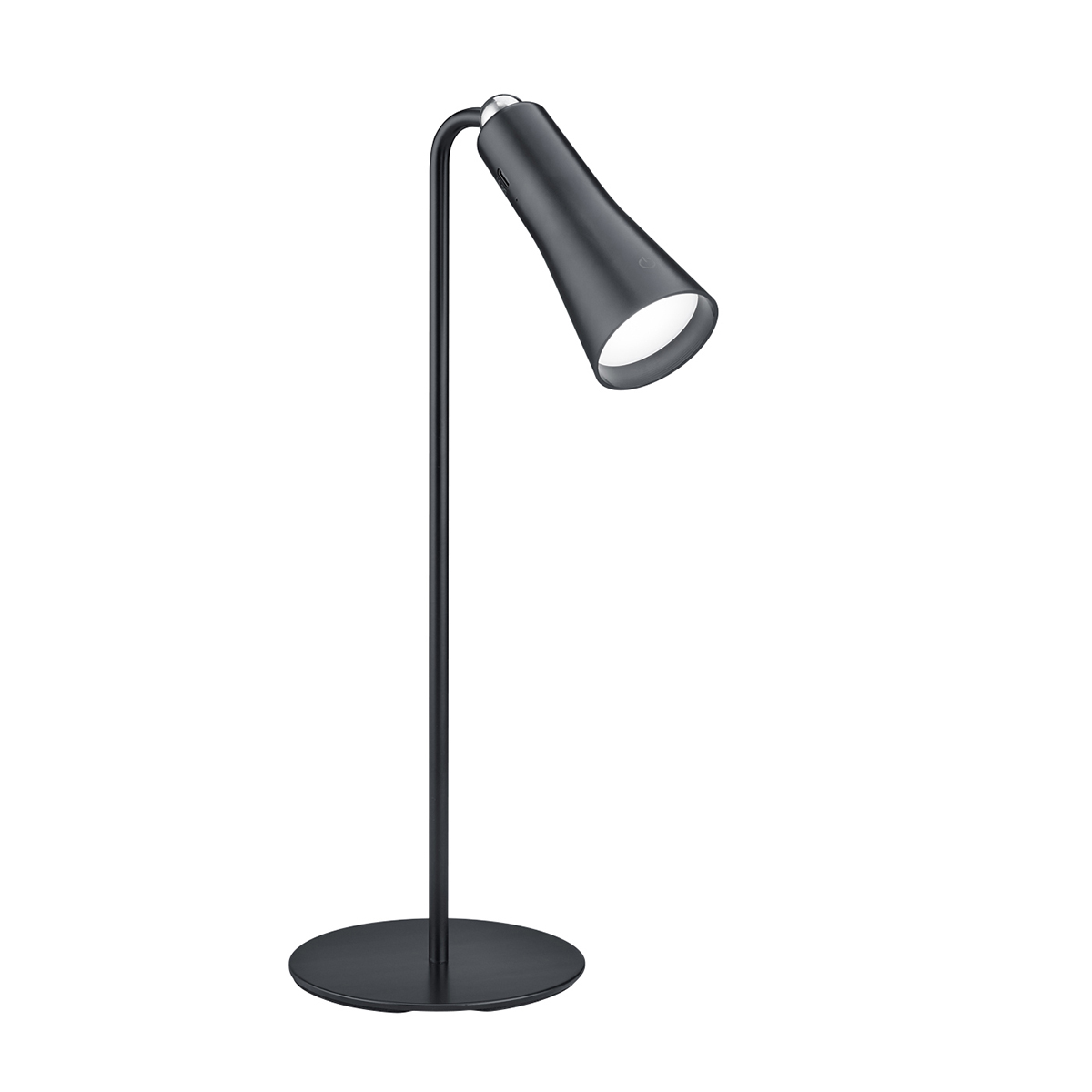 Modern asztali lámpa fekete újratölthető 3 fokozatban szabályozható - Samuel