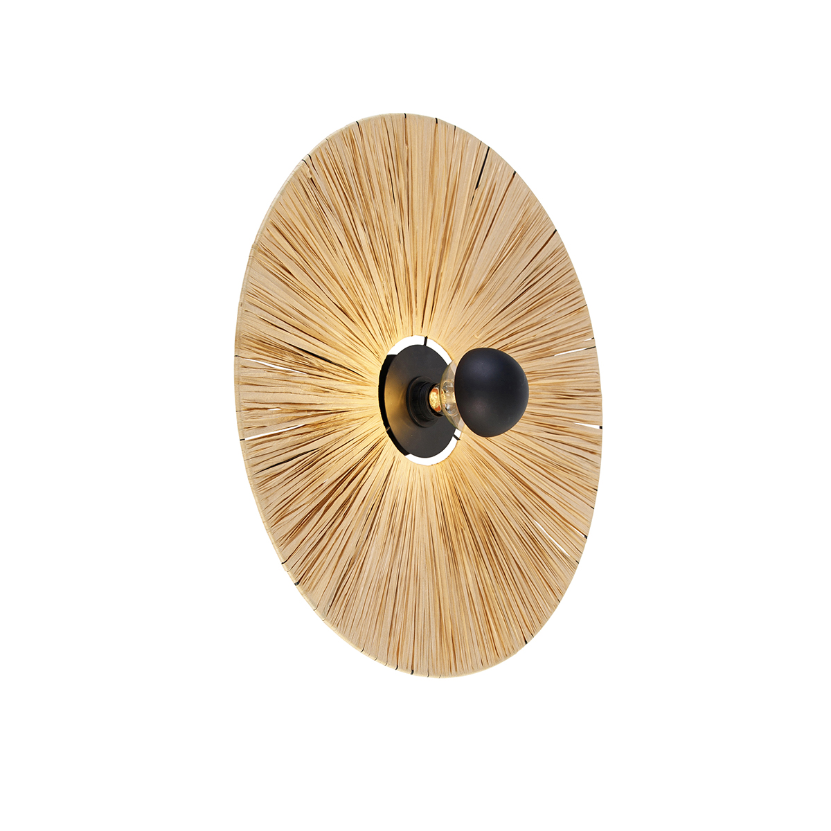 Vidiecka nástenná lampa čierna s povrazom 60 cm - Leia Vidiecka nástenná lampa čierna s povrazom 60 cm - Leia