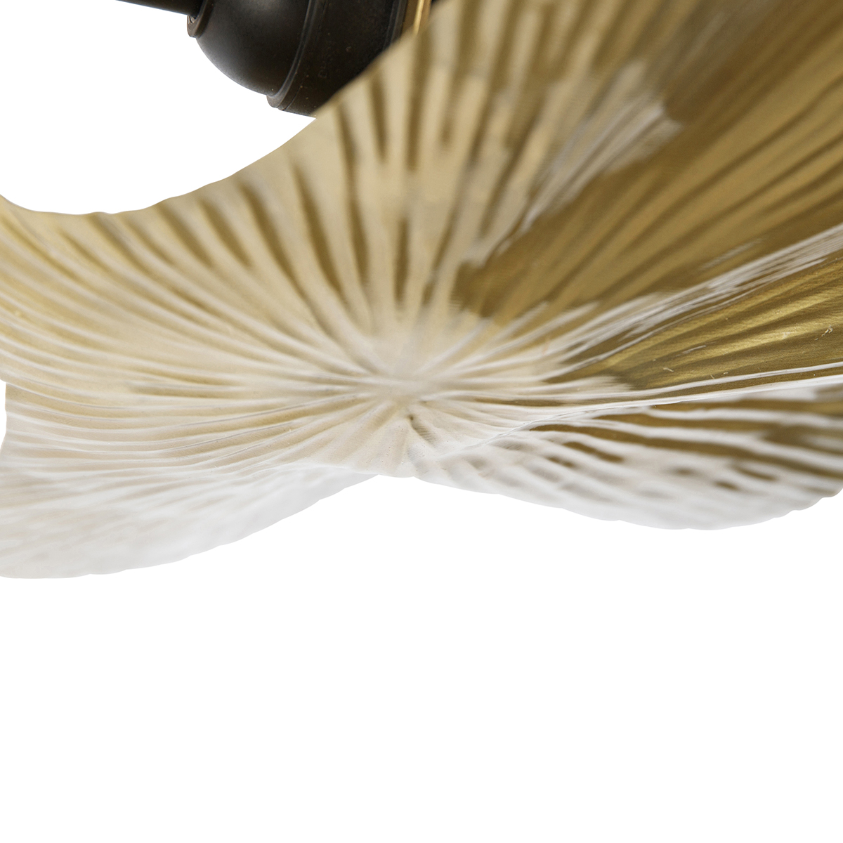 plafonnier oriental en laiton avec 3 lumières noires - louka