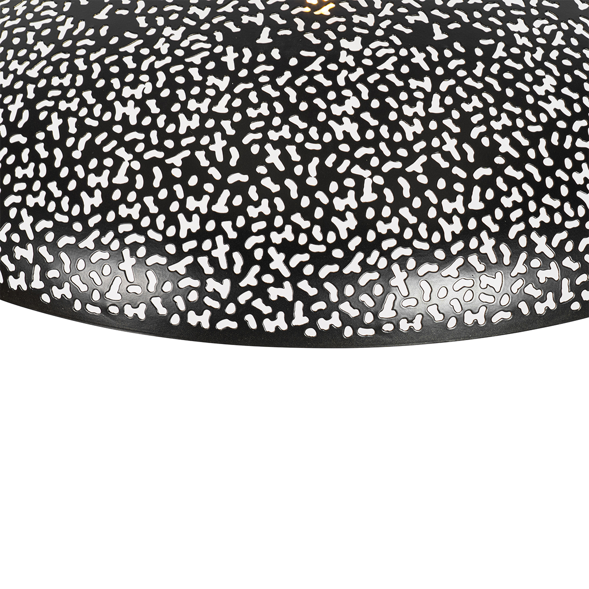 Lampada a sospensione orientale nera con oro 60 cm - Japke