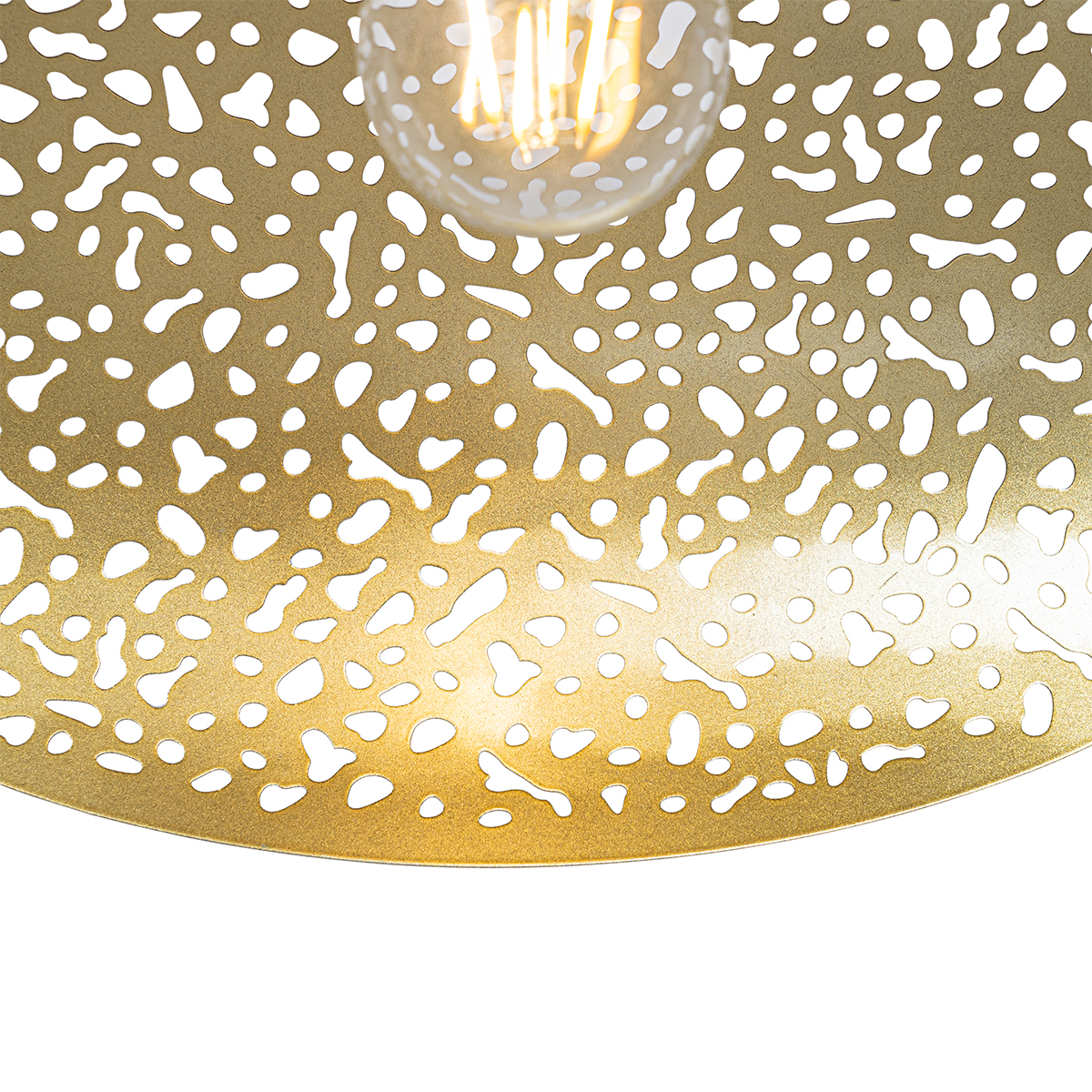 Lampada a sospensione orientale nera con oro 28 cm - Japke