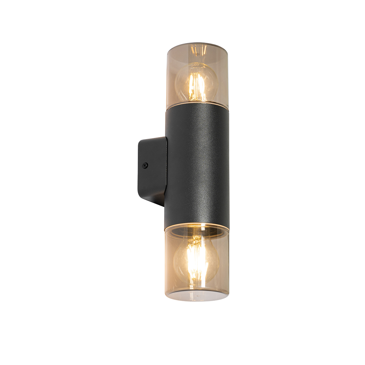 applique d'extérieur moderne noire 2 lumières ip44 - odense