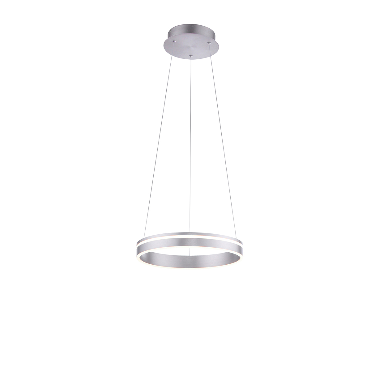 Inteligentné závesné svietidlo oceľové 40 cm s diaľkovým ovládaním - Ronith