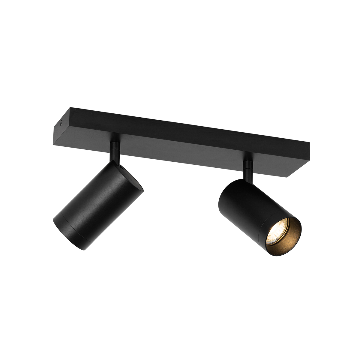 Moderné stropné bodové svietidlo čierne nastaviteľné 2-svetlo - Jeana Luxe
