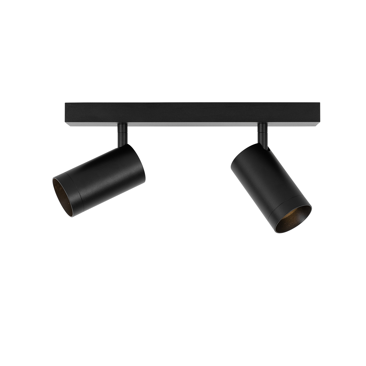 Foco de techo moderno negro regulable 2 luces - Jeana Luxe