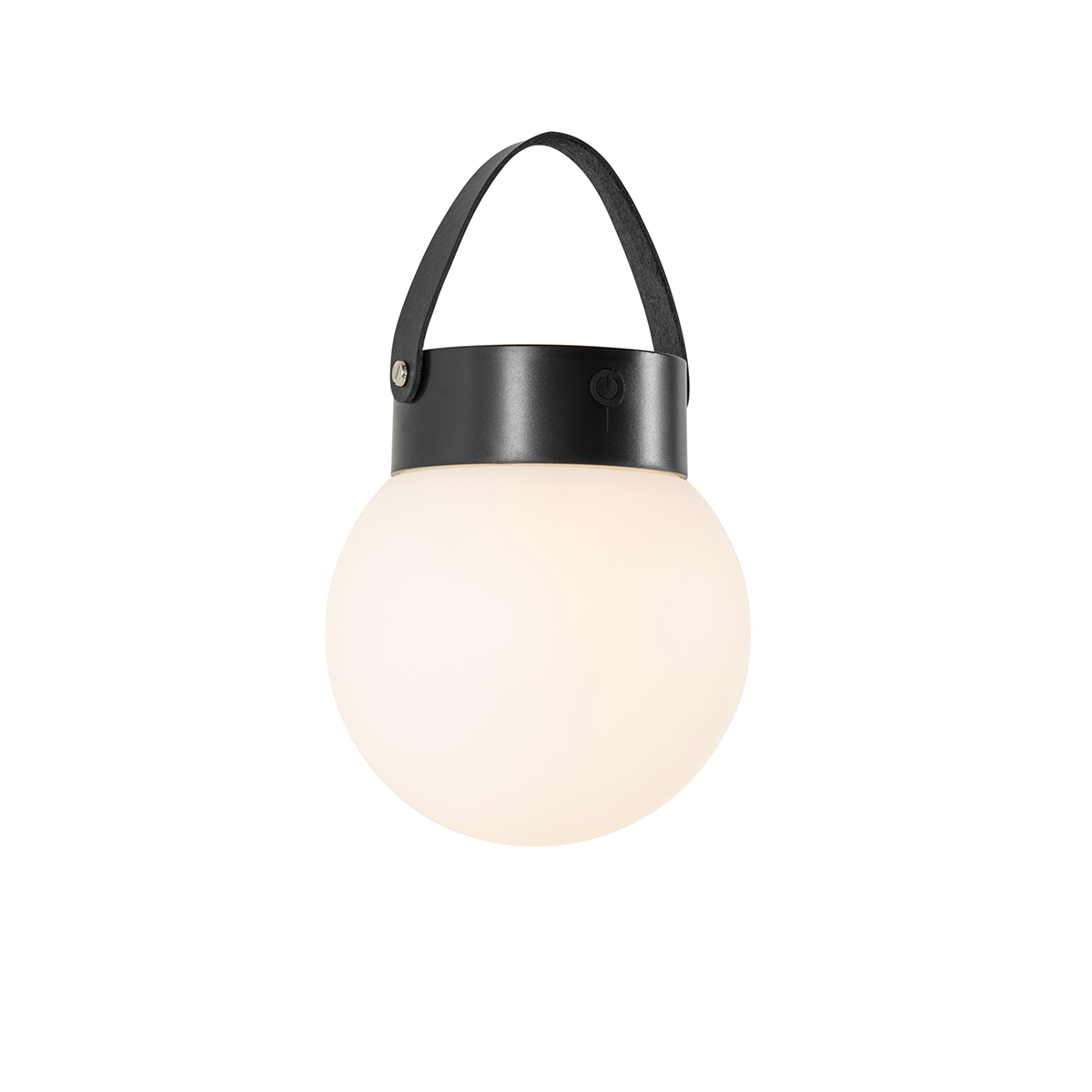 lampe suspendue d'extérieur noire avec led solaire dimmable en 3 étapes - cornelia