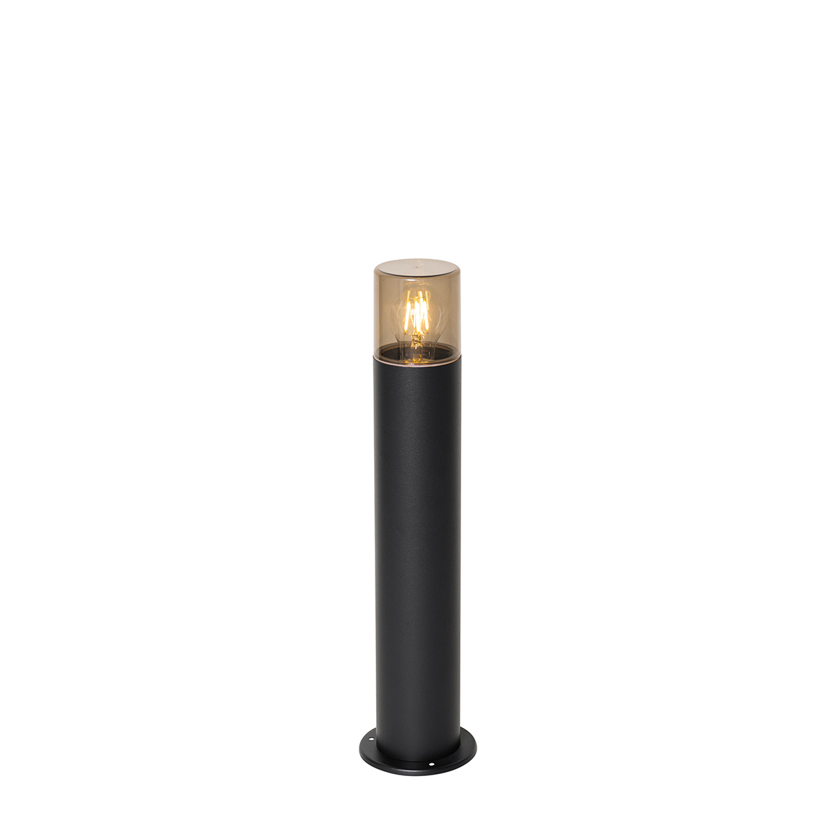 Álló kültéri lámpa fekete, füsternyővel 50 cm - Odense