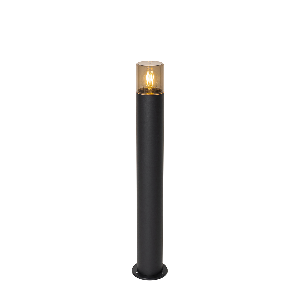 Álló kültéri lámpa fekete, füsternyővel 70 cm - Odense