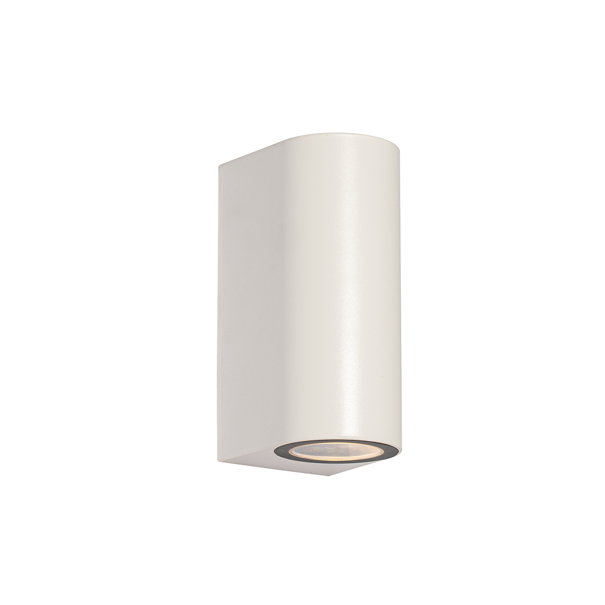 Modern kültéri fali lámpa fehér műanyag ovális 2 fényes - Baleno