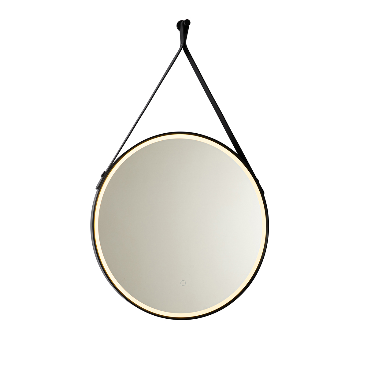 Moderné zrkadlo do kúpeľne čierne vrátane LED a dotykového stmievača - Pien Moderné zrkadlo do kúpeľne čierne vrátane LED a dotykového stmievača - Pien