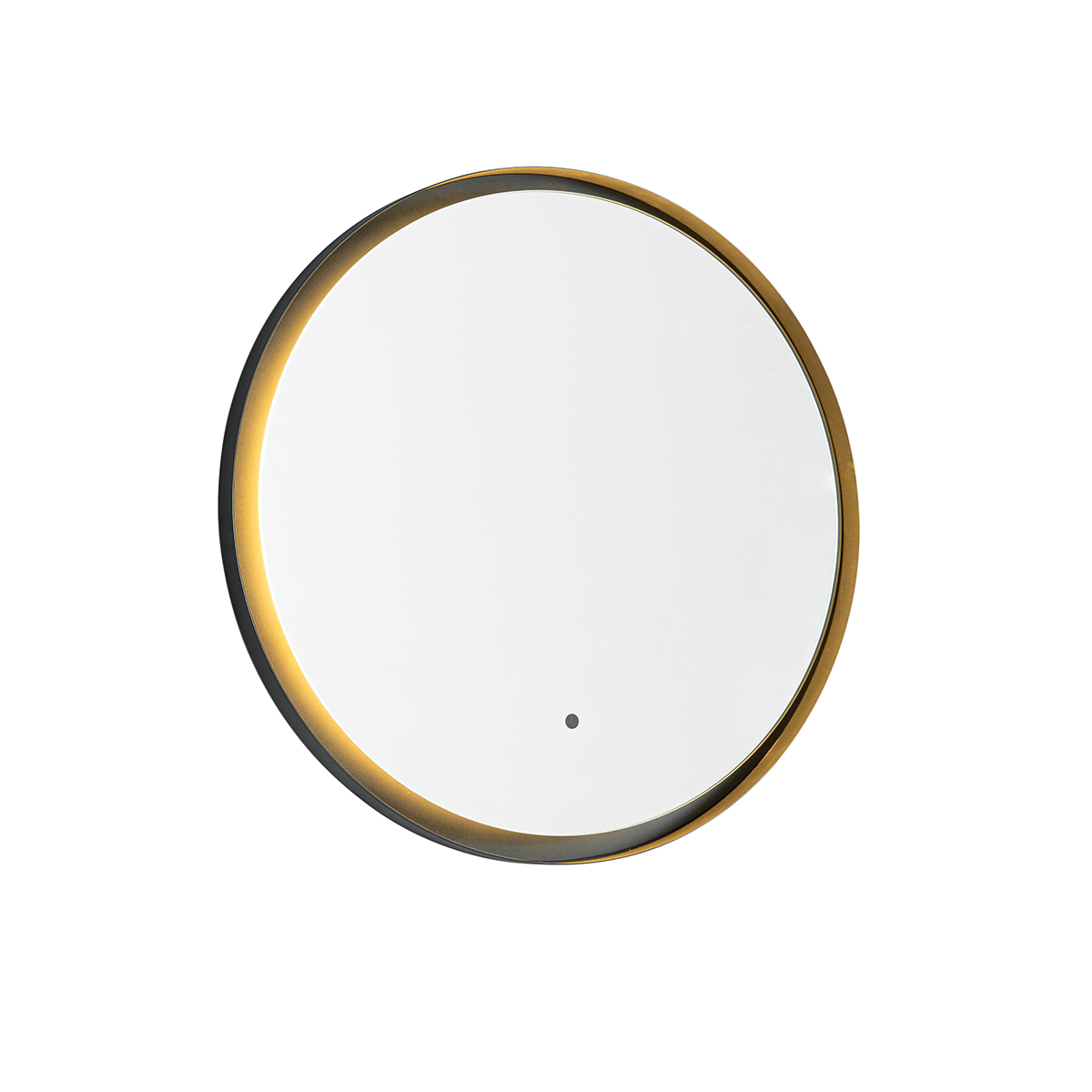 Modern Bathroom Mirror Black Incl. LED and Touch Dimmer - Pim