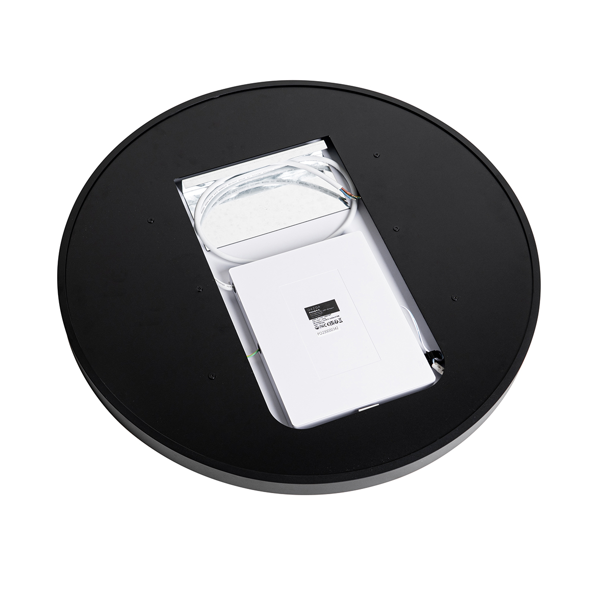 Modern Bathroom Mirror Black Incl. LED and Touch Dimmer - Pim