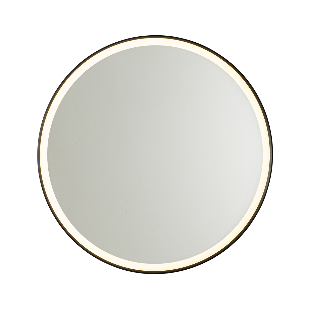 Espejo de baño negro 70 cm con LED y regulador táctil - Miral