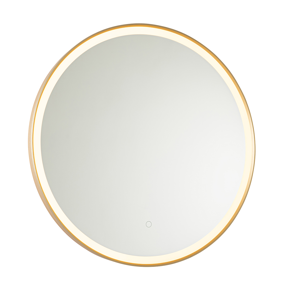 Levně Koupelnové zrcadlo zlaté 70 cm včetně LED s dotykovým stmívačem - Miral
