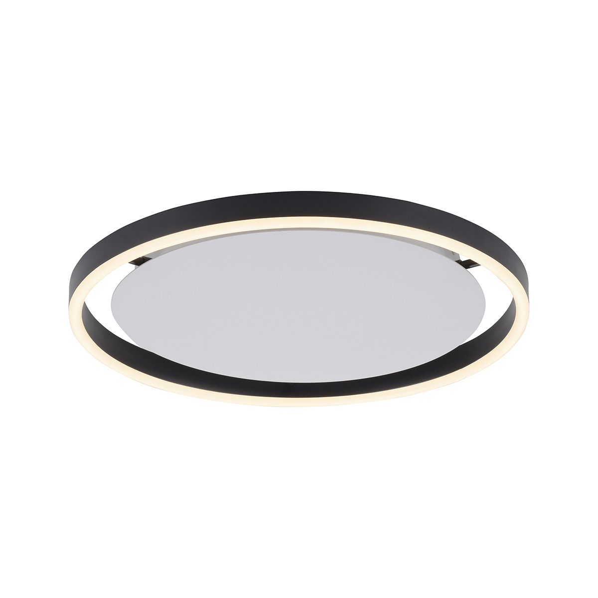 Stropné svietidlo tmavosivé 40 cm vrátane LED 3-stupňovo stmievateľné - Zlatan