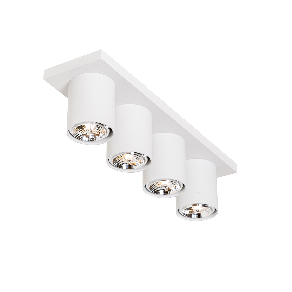 spot de plafond moderne blanc 4 lumières - tubo