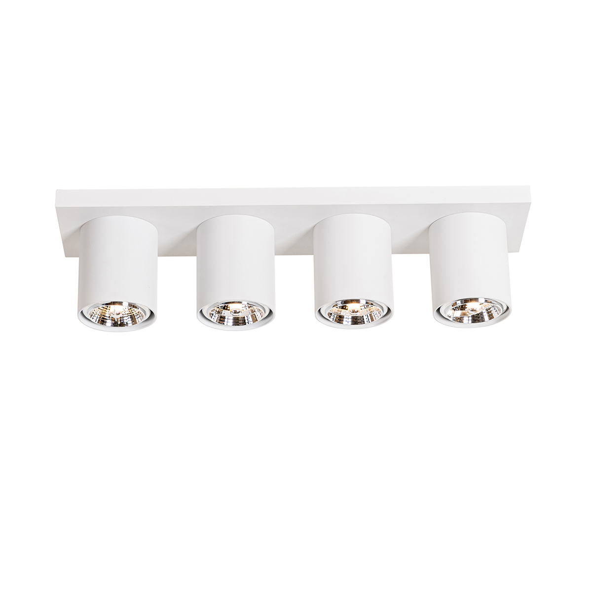 spot de plafond moderne blanc 4 lumières - tubo