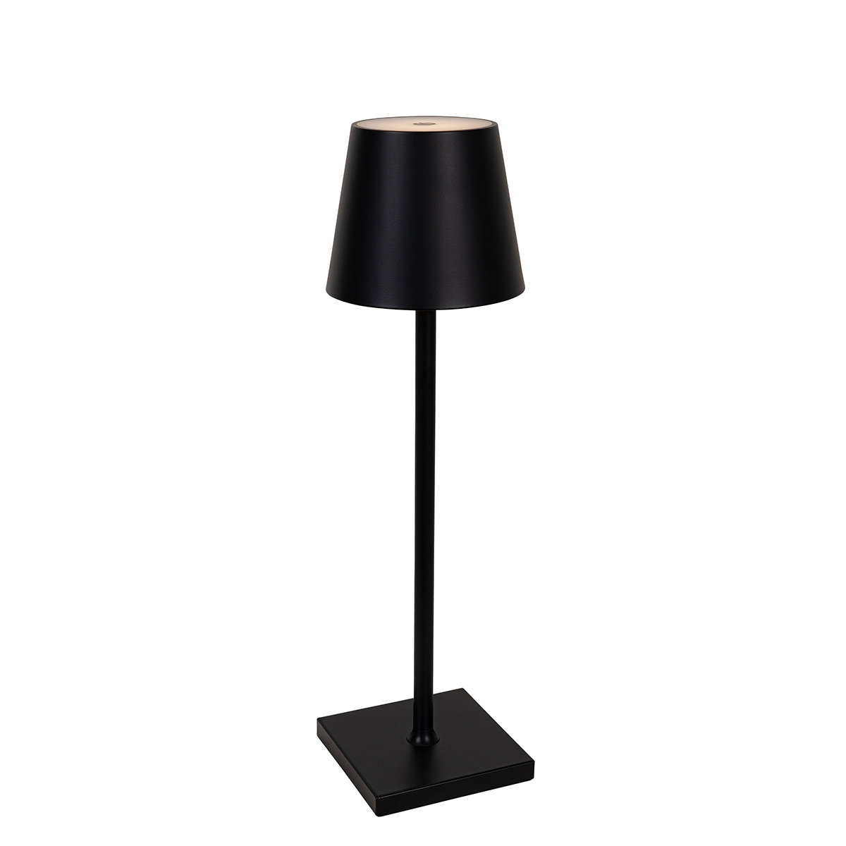 Kültéri asztali lámpa fekete, LED-del és újratölthető fényerő-szabályozóval - Jackson