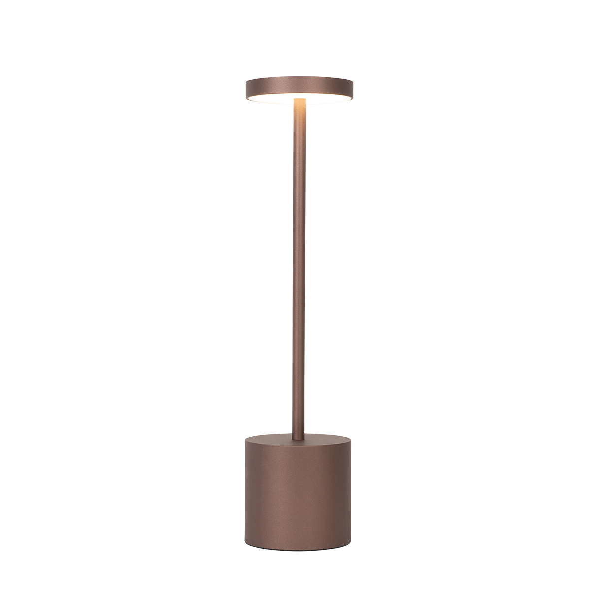 Kültéri asztali lámpa bronz, LED-del és újratölthető fényerő-szabályozóval - Dupont