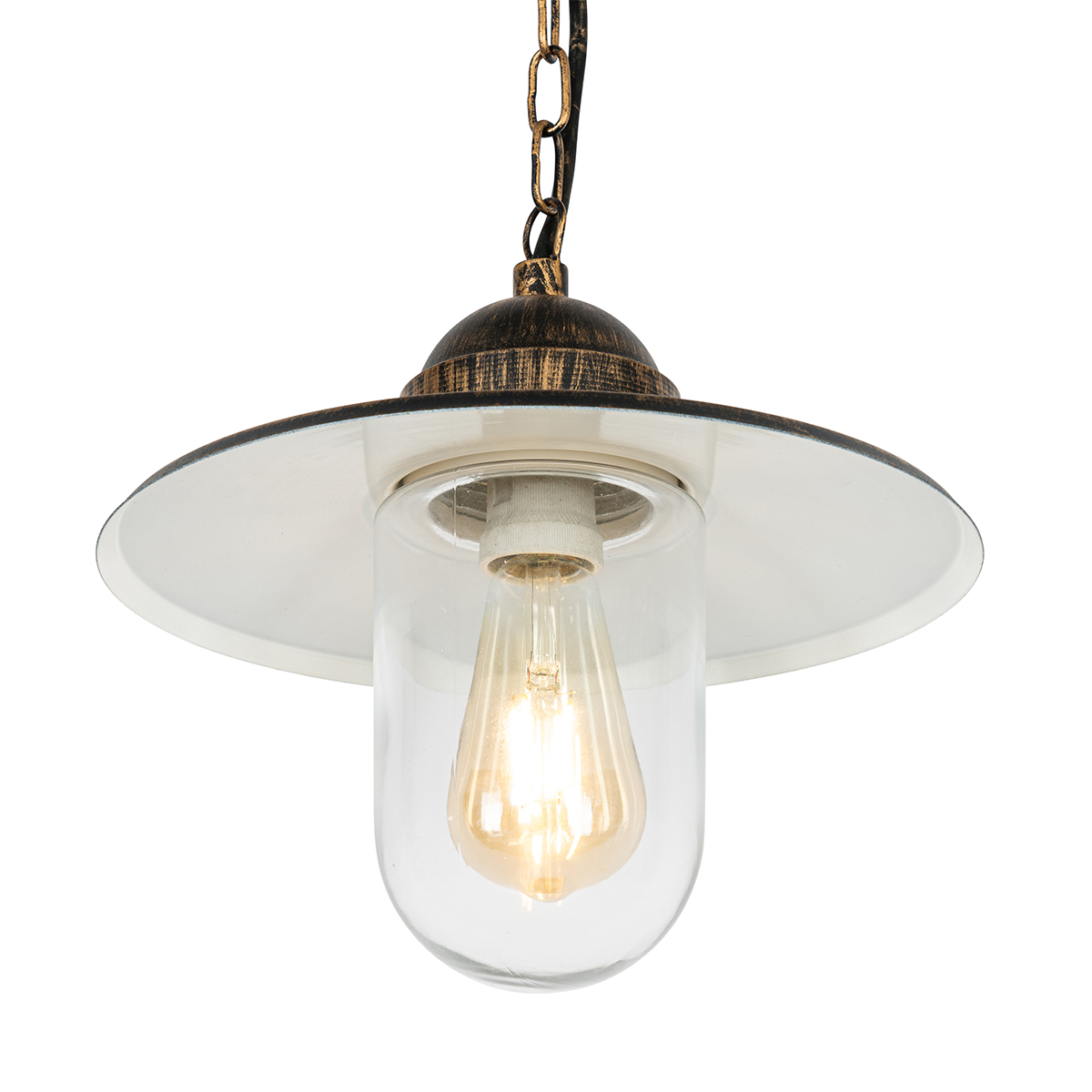 suspension extérieure rurale or antique ip44 - kansas