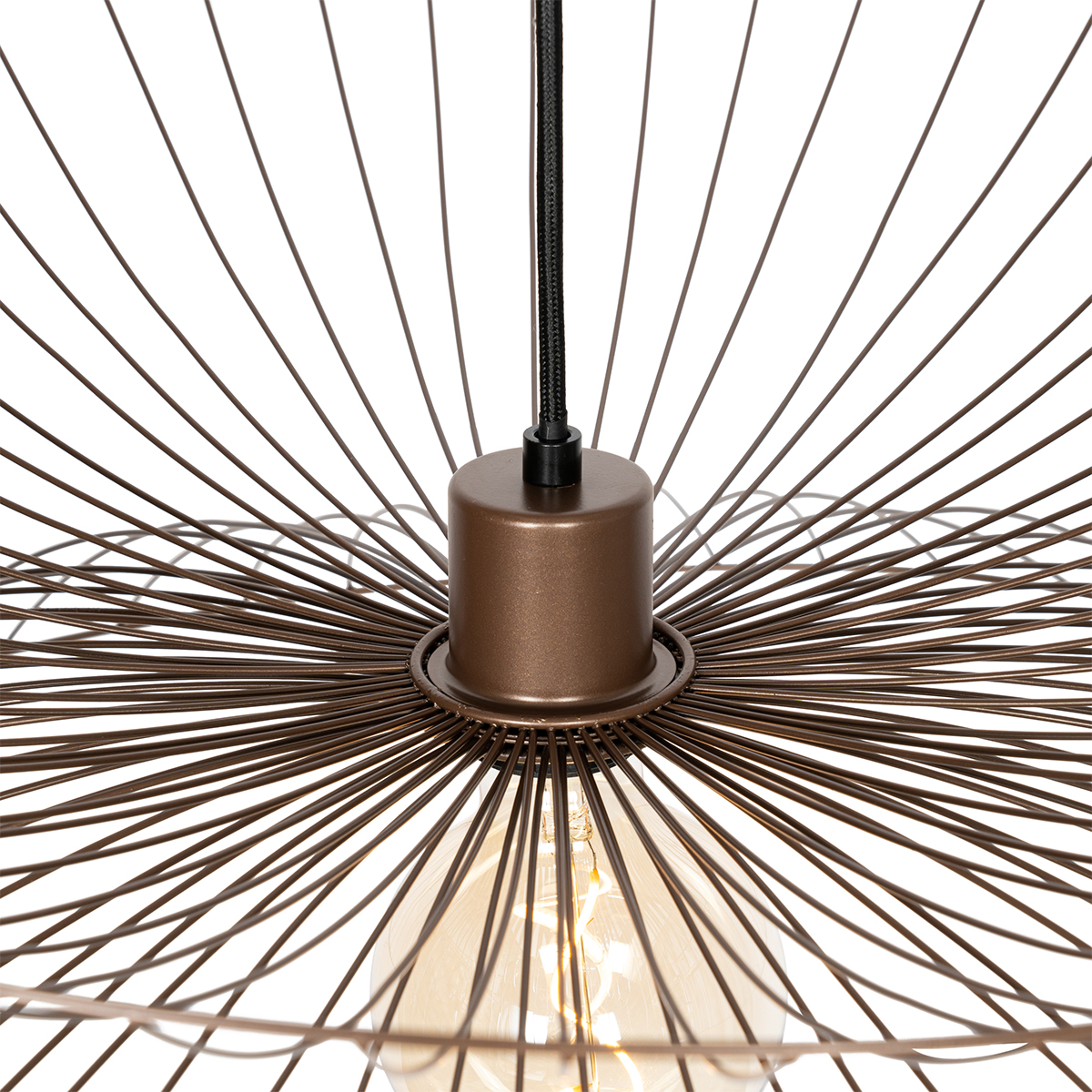 Design Pendant Lamp Dark Bronze with Double Shade - Pua