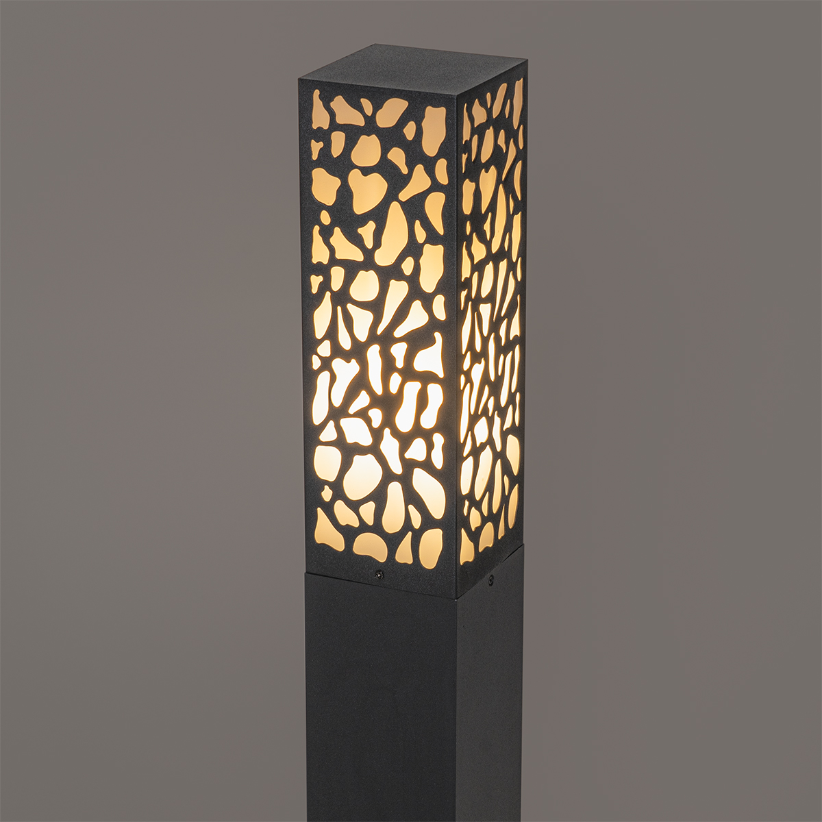 Smarte Wegeleuchte schwarz 60 cm IP44 inkl. Wifi ST64 - Nicole