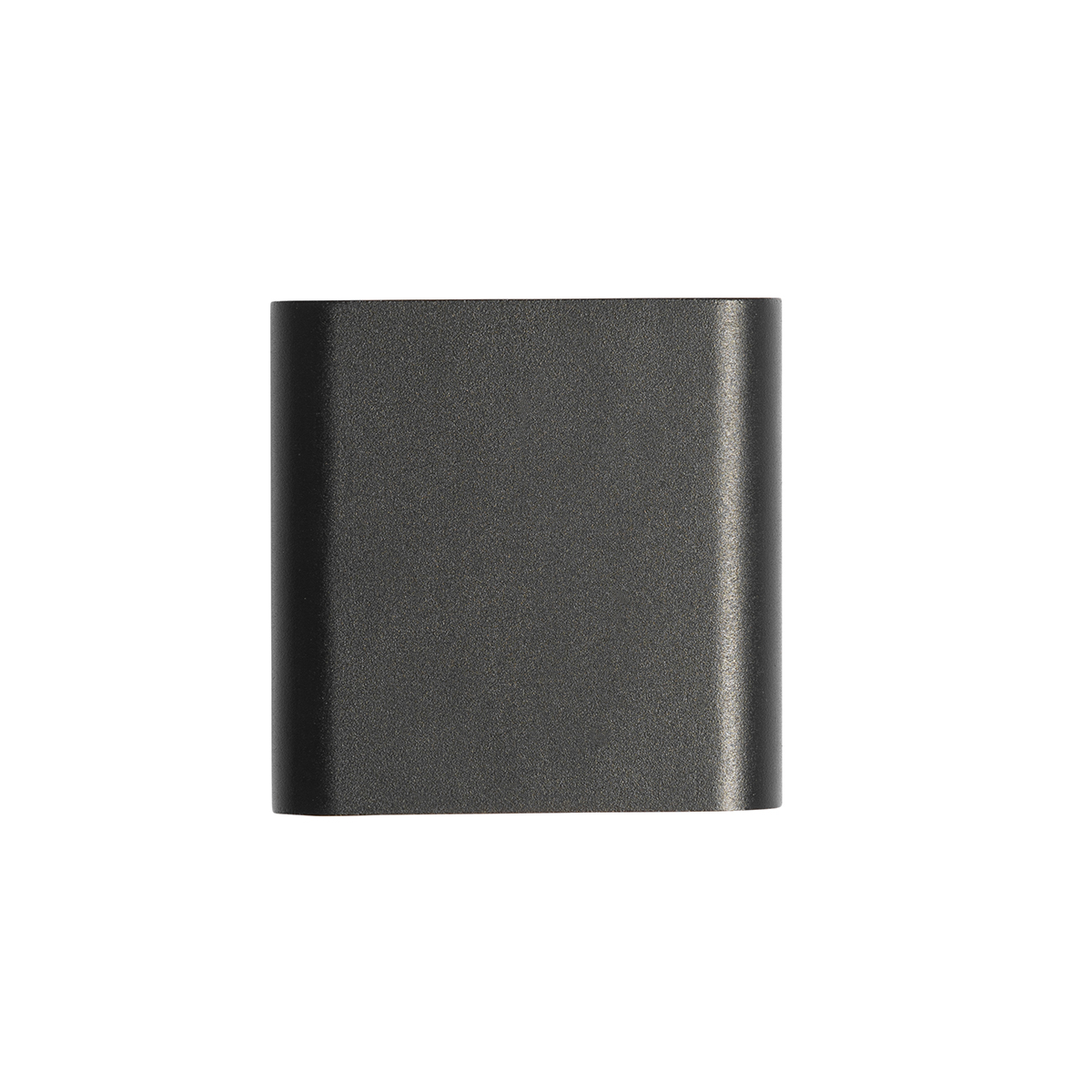 Applique da parete moderna nera con LED IP54 quadrata - Evi