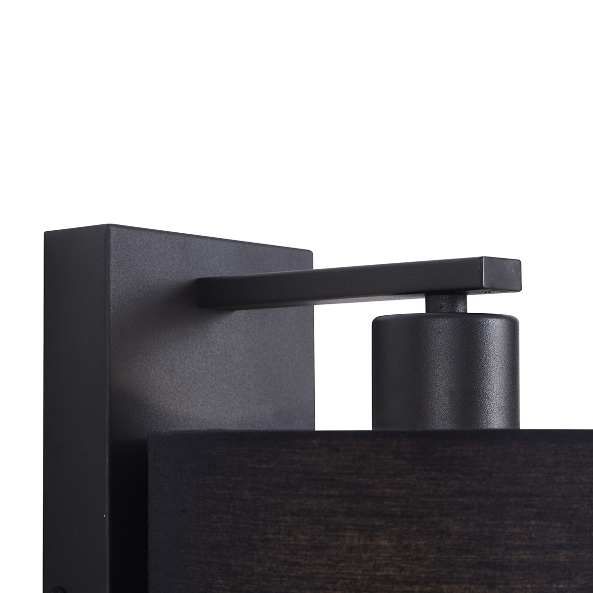 Modern Wall Light Black Round with Reading Light - Puglia