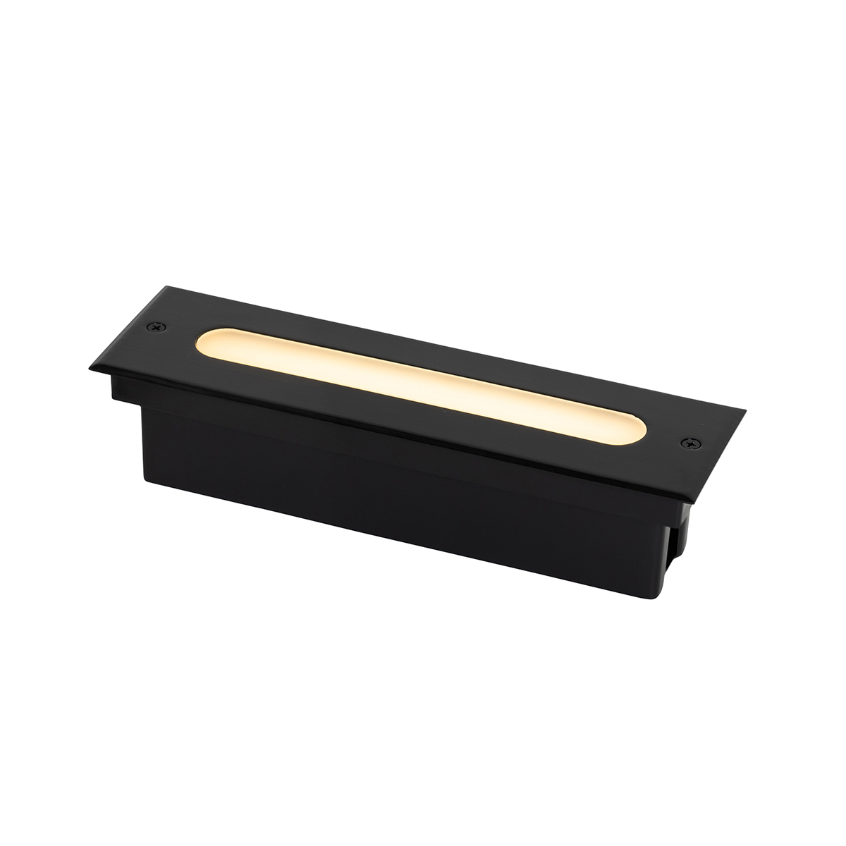 Moderner Bodenstrahler schwarz 30 cm inkl. LED IP65 - Eline